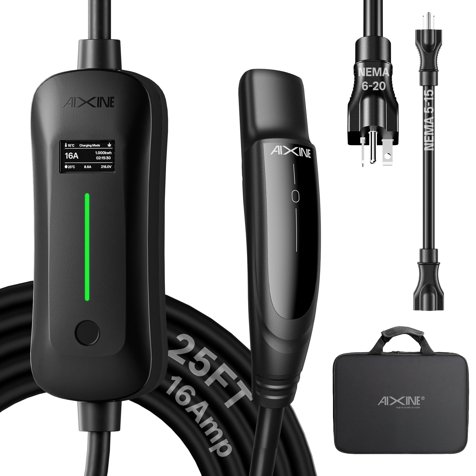 Amazon.com: AIXINE Level 1&2 Tesla Charger 25ft,16A 6-20Plug 240V